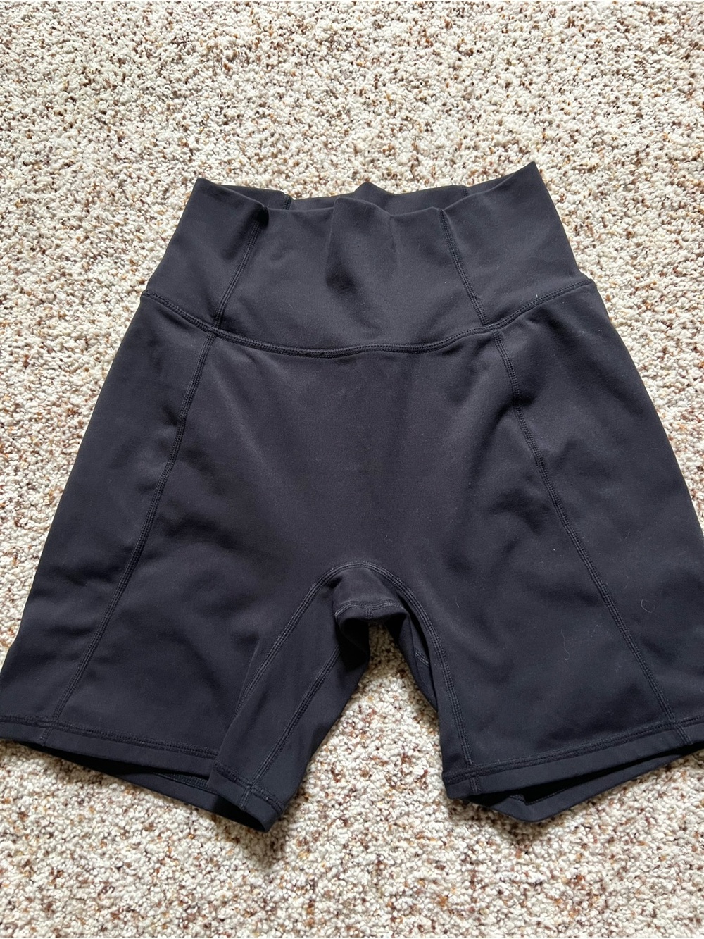P'tula Black High-Waist Bike Shorts